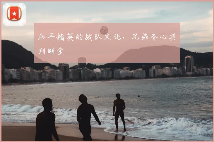 和平精英的战队文化，兄弟齐心其利断金